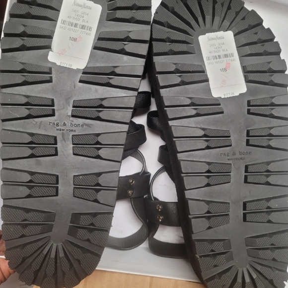 Women's Rag & Bone Woven Gladiator Sandal Black size 10 NWT - Picture 8 of 10